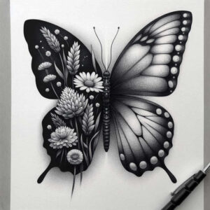 water-animals tattoo design ideas monochrome wet environment meaning courage