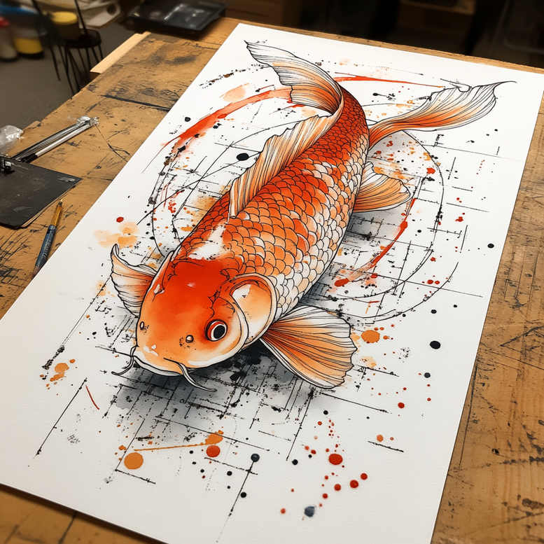 marine-animals-with-mystical-symbol-neotraditional-bold-highlights-for-knee – tattoo design ideas free ai generated – Gallery: water-animals-inkby-ai
