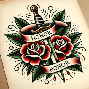 historical-weapons-unending-for-sternum – tattoo design ideas free ai generated – Gallery: weapons-inkby-ai