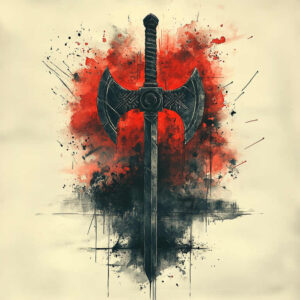 weapons tattoo design ideas Surrealism disorienting armored tool symbol of courage