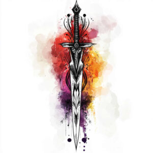 weapons tattoo design ideas Realism depth realism sharp force endurance and power