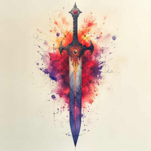 weapons tattoo design ideas realistic texture tattoo blade shows determination