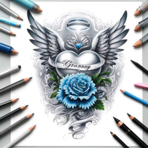 guardian-angel-wings-tattoo – tattoo design ideas free ai generated – realism-moist-effect – for-shoulder-blade – Gallery: wings-inkby-ai