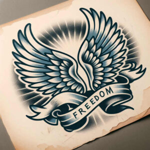 hope-symbol-wings-tattoo – tattoo design ideas free ai generated – realism-natural-contrast – for-outer-arm – Gallery: wings-inkby-ai