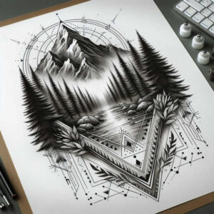light-effects-wings-tattoo – tattoo design ideas free ai generated – realism-depth-of-field – for-collarbone – Gallery: wings-inkby-ai