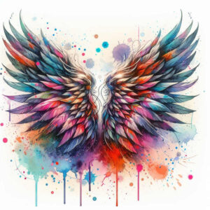 ornamental-detail-wings-tattoo – tattoo design ideas free ai generated – neotraditional-balanced-tones – for-ankle – Gallery: wings-inkby-ai