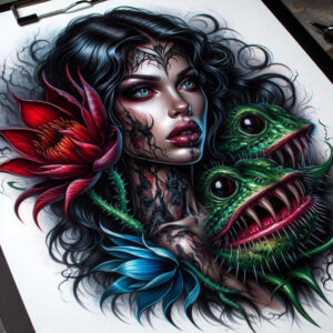 realistic-wings-tattoo – tattoo design ideas free ai generated – realism-high-fidelity – for-nape – Gallery: wings-inkby-ai