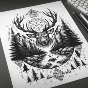 symbolic-wings-tattoo – tattoo design ideas free ai generated – surrealism-ambiguous-space – for-lower-leg – Gallery: wings-inkby-ai