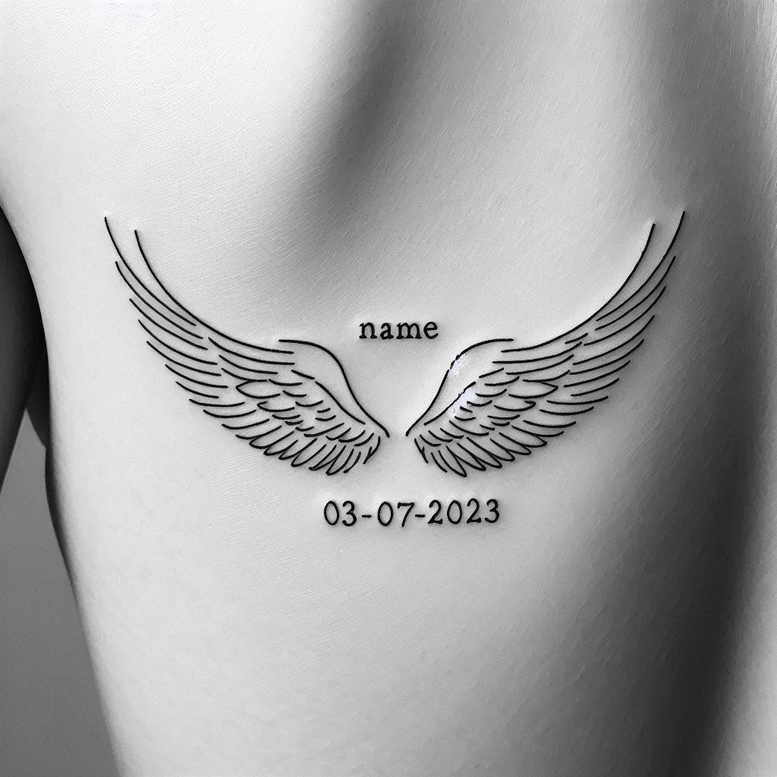 wings tattoo design ideas Surrealism unreal air tattoo represents determination