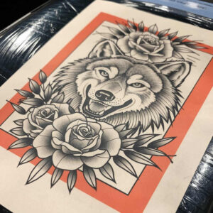 3d-wolf-tattoo – tattoo design ideas free ai generated – neotraditional-artful-color – for-wrist – Gallery: wolves-inkby-ai