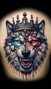 realistic-wolf-tattoo – tattoo design ideas free ai generated – realism-clean-whites – for-ankle – Gallery: wolves-inkby-ai
