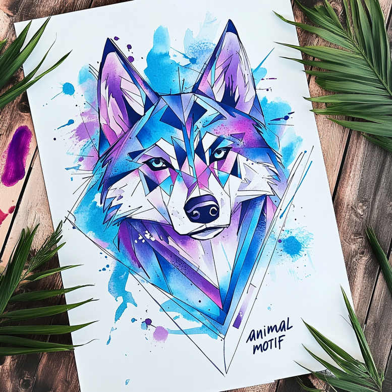 wolves tattoo design ideas crisp cold gaze for foot