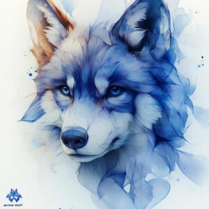 wolves tattoo design ideas Surrealism blurred boundaries cold gaze for lower leg