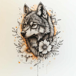 wolves tattoo design ideas strong outlines feral echo courage and power
