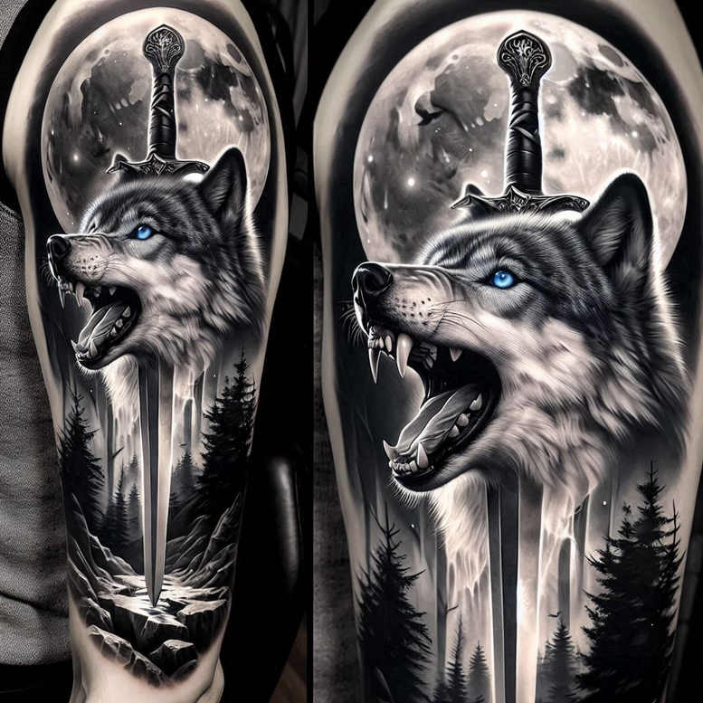 wolves tattoo design ideas high-key nature\'s ghost for wrist side