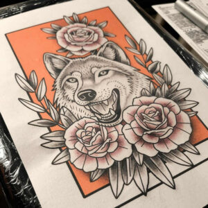 wolves tattoo design ideas saturated rugged survival for outer arm