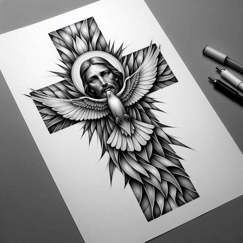 face-with-light-effects – tattoo design ideas free ai generated – realism-minimal-grain – for-side – Gallery: faces-inkby-ai
