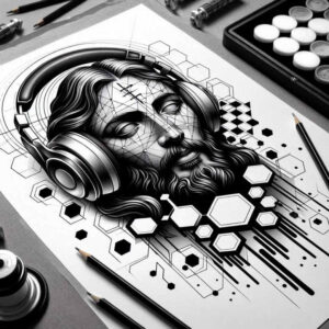 jesus-supernatural-tattoo-neotraditional-layered-fill-for-lower-back – tattoo design ideas free ai generated – Gallery: jesus-inkby-ai