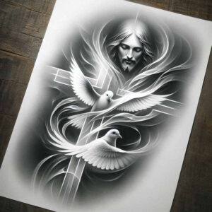 jesus-peace-tattoo-neotraditional-classic-shading-for-back-of-neck – tattoo design ideas free ai generated – Gallery: jesus-inkby-ai