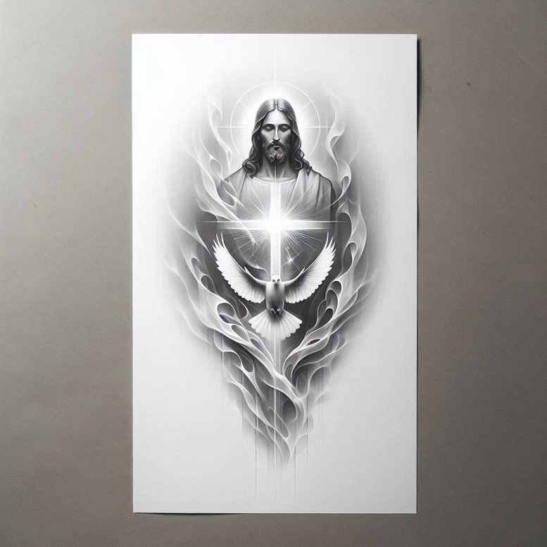 jesus-redeemer-tattoo-realism-dynamic-shadows-for-lower-chest – tattoo design ideas free ai generated – Gallery: jesus-inkby-ai