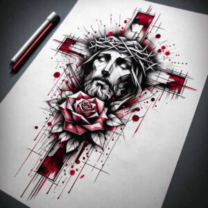 jesus-mystic-tattoo-realism-optical-depth-for-upper-arm – tattoo design ideas free ai generated – Gallery: jesus-inkby-ai