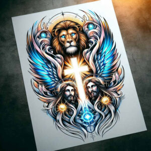 jesus-path-tattoo-surrealism-distorted-reality-for-forearm – tattoo design ideas free ai generated – Gallery: jesus-inkby-ai
