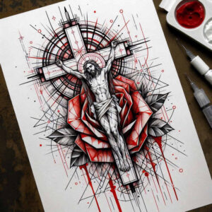 jesus-eternal-tattoo-realism-volume-effect-for-nape – tattoo design ideas free ai generated – Gallery: jesus-inkby-ai
