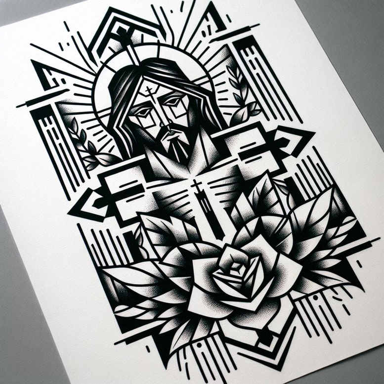 jesus-truth-tattoo-surrealism-altered-reality-for-ankle – tattoo design ideas free ai generated – Gallery: jesus-inkby-ai