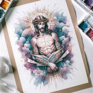 jesus-holy-tattoo-realism-depth-perception-for-fingers – tattoo design ideas free ai generated – Gallery: jesus-inkby-ai