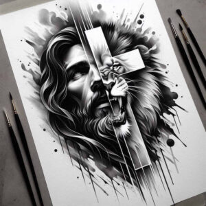 jesus-light-tattoo-surrealism-illusionary-for-side-torso – tattoo design ideas free ai generated – Gallery: jesus-inkby-ai