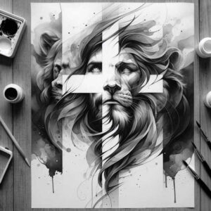 jesus-eternal-tattoo-realism-reflection-effect-for-side – tattoo design ideas free ai generated – Gallery: jesus-inkby-ai