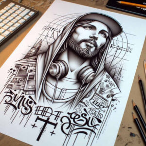 jesus-redeemer-tattoo-neotraditional-clear-lines-for-hip – tattoo design ideas free ai generated – Gallery: jesus-inkby-ai