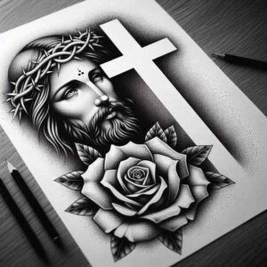 jesus-symbolic-tattoo-surrealism-mystical-for-hand – tattoo design ideas free ai generated – Gallery: jesus-inkby-ai
