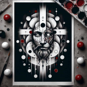 jesus-spirit-tattoo-neotraditional-bold-highlights-for-spine – tattoo design ideas free ai generated – Gallery: jesus-inkby-ai