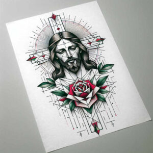 jesus-savior-tattoo – tattoo design ideas free ai generated – high-definition – for-inner-arm – Gallery: jesus-inkby-ai
