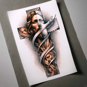 jesus-spiritual-strength-tattoo-realism-realistic-dimension-for-arm – tattoo design ideas free ai generated – Gallery: jesus-inkby-ai