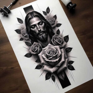 jesus-truth-tattoo-surrealism-morphic-for-elbow – tattoo design ideas free ai generated – Gallery: jesus-inkby-ai