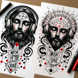 jesus-cross-tattoo-surrealism-ambiguous-space-for-triceps – tattoo design ideas free ai generated – Gallery: jesus-inkby-ai