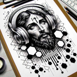 jesus-truth-tattoo-surrealism-phantasm-for-upper-back – tattoo design ideas free ai generated – Gallery: jesus-inkby-ai