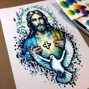 jesus tattoo design ideas Realism illusion of depth blessing for forearm