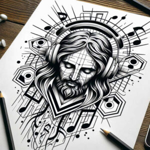 jesus tattoo design ideas Surrealism fragmentation blessing symbol of strength