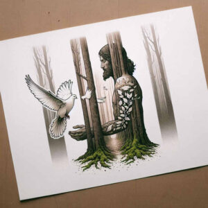 jesus tattoo design ideas vibrant palette compassionate for full back