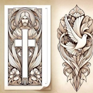 jesus tattoo design ideas vivid compassionate gaze determination and power