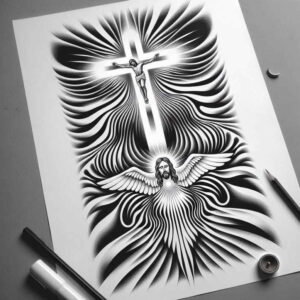 jesus tattoo design ideas depth perception divine love embodying resilience
