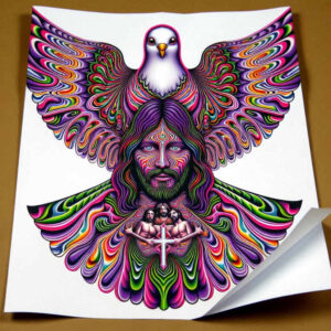 jesus tattoo design ideas expressive color divine love symbol of courage