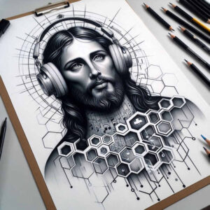 jesus tattoo design ideas gradient fills gentle for spine