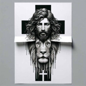 jesus tattoo design ideas Realism photographic quality light for neck