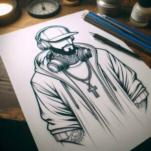 jesus tattoo design ideas drawing religious motif for fingers