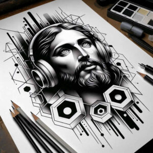 jesus tattoo design ideas color overlays sacred tattoo for toe