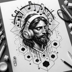 jesus tattoo design ideas realistic spiritual light for toe